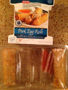 Oh the horror! Only 2 egg rolls--there were supposed to be 4!
