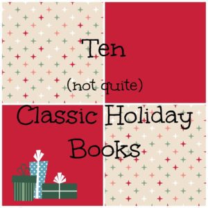 holiday books collage