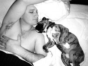 Blake and Tiger Asleep Jan 2014