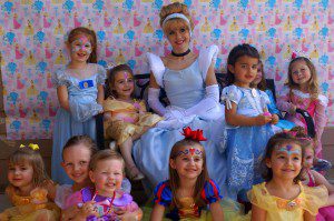 A bunch of happy princesses with Fairytale Friends of San Antonio's "Cinderella"!