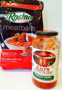 With a dinner this easy-peasy, it pays to get the good stuff. Spring for the Rosina Meatballs + Rao's Marinara. You won't be sorry.