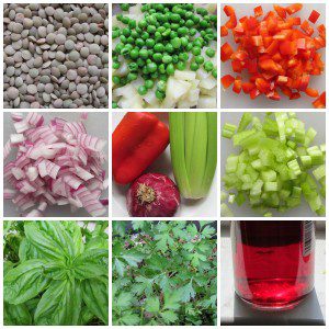Lentil salad ingredients | Alamo City Moms Blog