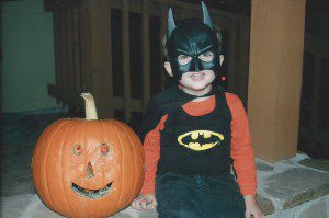 Resized The Batman with a pumpkin that desperately needed the bleach treatment.