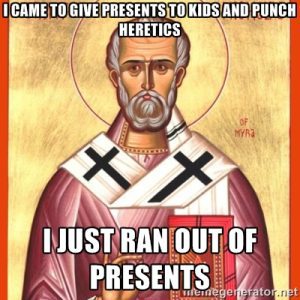 St. Nicholas meme: punching heretics | Alamo City Moms Blog