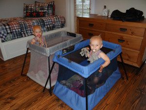 Twins think removing diapers and painting with poop is fun!