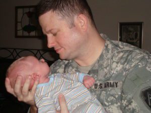 One of my favorite pictures of my military husband and my son. 