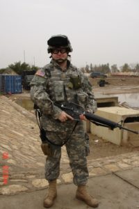 My husband during his deployment.