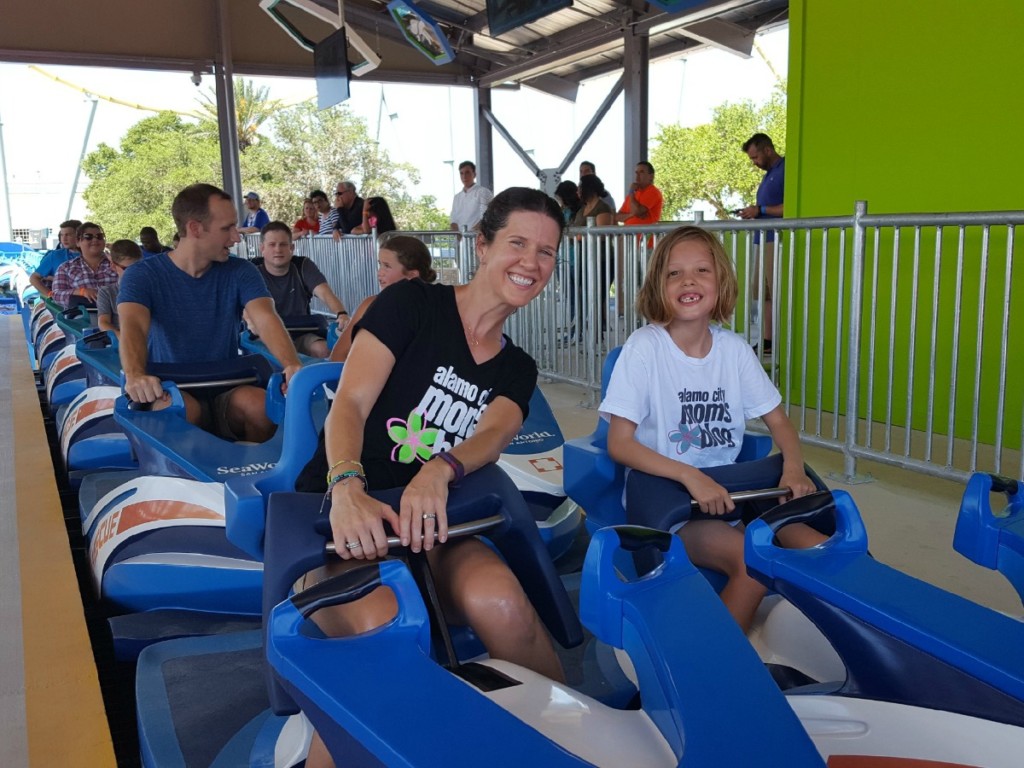Ready to ride Wave Breaker: The Rescue Coaster at SeaWorld San Antonio | Alamo City Moms Blog