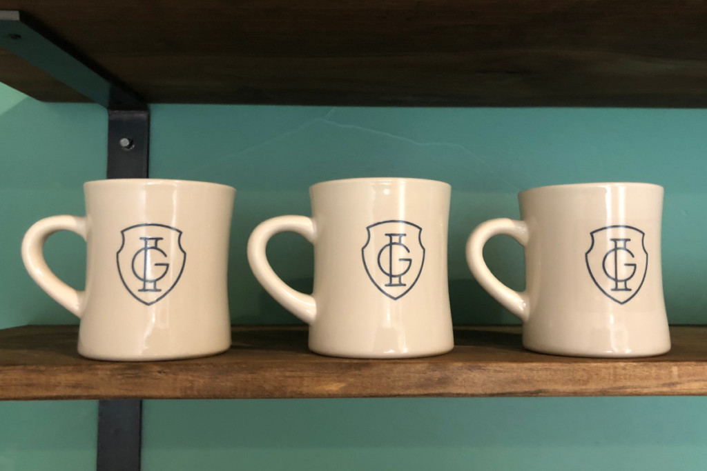 Logo mugs at the Impact Guild | Alamo City Moms Blog