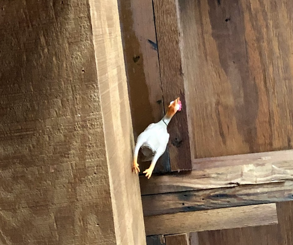 Rubber chicken in the rafters at the Impact Guild | Alamo City Moms Blog