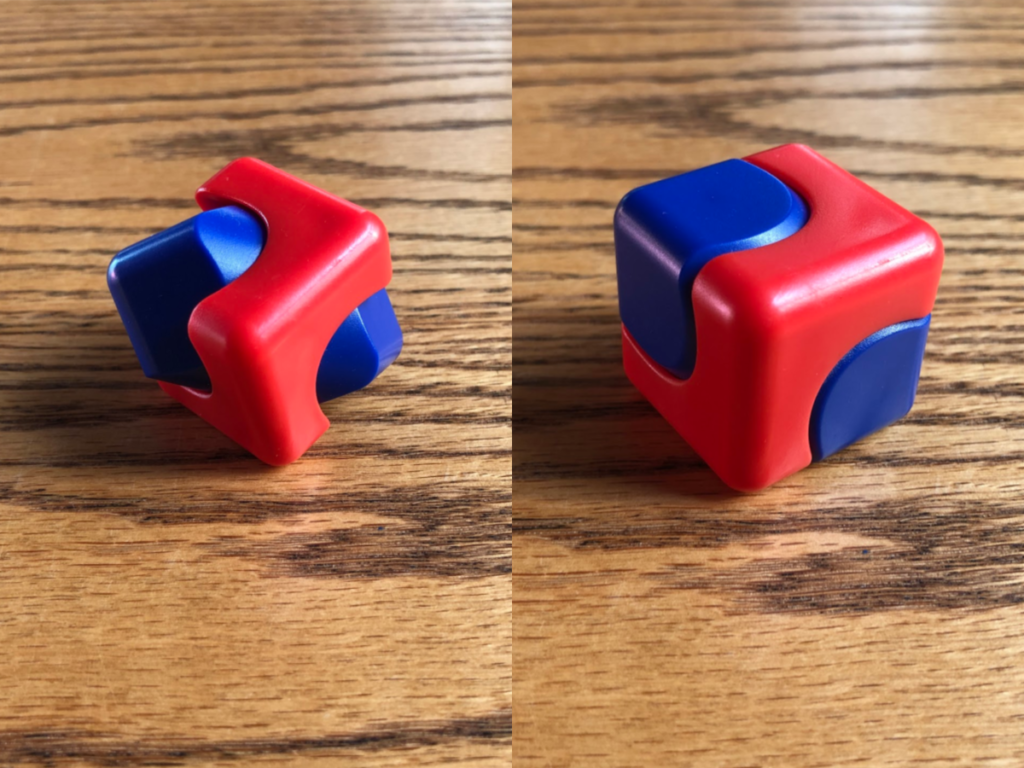 Au-some fidget toys: spinning cube