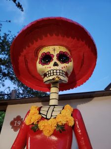 a decorated skeleton for day of the dead