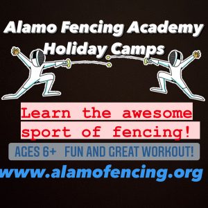 Alamo Fencing Academy 2021 camp graphic