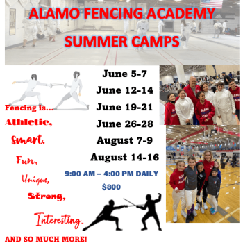 Alamo Fencing Summer Camp 2023