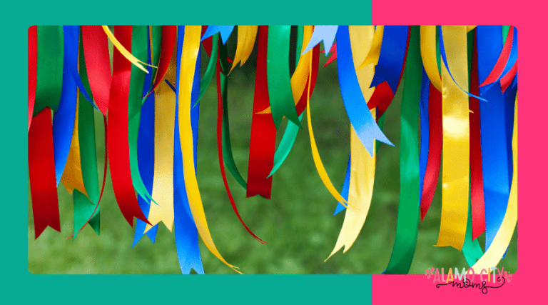 DIY Fiesta Decorations – Hanging Ribbon Rings